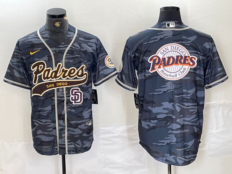 Men San Diego Padres Blank Camo Jointly 2024 Nike MLB Jersey style 5->philadelphia phillies->MLB Jersey